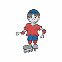 In-line Skater Boy embroidered shirts by ZazzleEmbroidery In-line Skater Boy embroidered shirts
