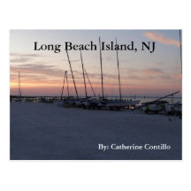 In Long Beach Island NJ by the bay Postcard