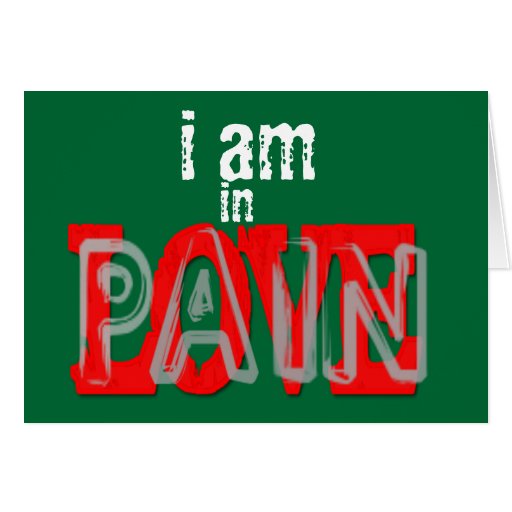 In Love Pain Card