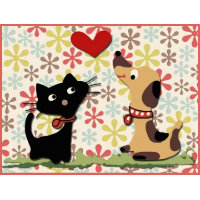 In love! Postage stamp