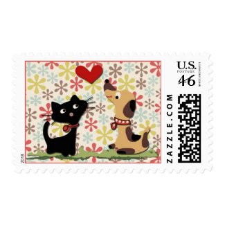 In love! Postage stamp