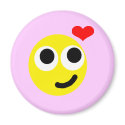 In Love Smiley Magnet by Rajee1 In Love Smiley Magnet