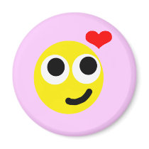 In Love Smiley Magnet by Rajee1 In Love Smiley Magnet