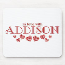In love with Addison mousepads