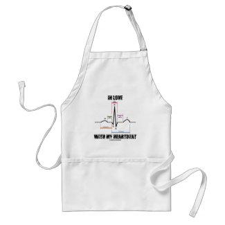 In Love With My Heartbeat (Electrocardiogram) Apron