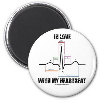 In Love With My Heartbeat (Electrocardiogram) Magnet