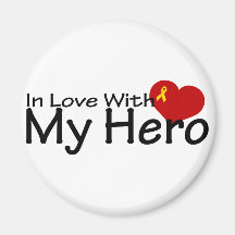 In Love With My Hero Refrigerator Magnet