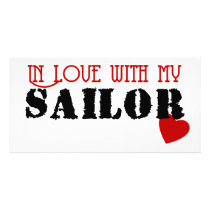 In Love With My Sailor photo cards by marriedtothearmy In Love With My Sailor photo cards