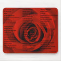 In Love With Poetry mousepads