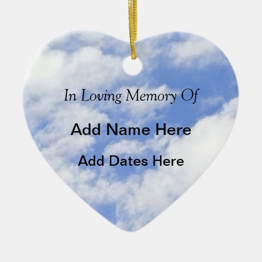in loving memory of double sided heart ceramic christmas in loving memory of double sided heart ceramic christmas
