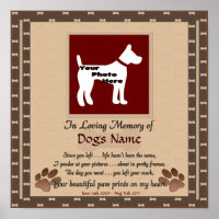 In Loving Memory of Your Dog (brown) Posters
