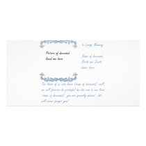 In Loving Memory Custom Photo Card