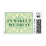 In Makeup We Trust postage
