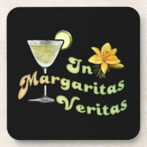 In Margaritas Veritas cork coasters