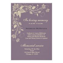 In Memoriam invitations