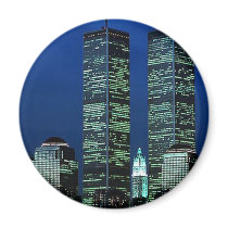 In Memoriam In memory of Twin Towers WTC NYC Fridge Magnets