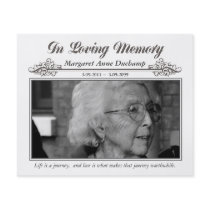 In Memoriam Loving Memory Funeral Photo Hand Out Custom Flyer