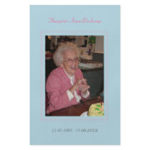 In Memoriam Loving Memory Funeral Photo Hand Out Personalized Flyer