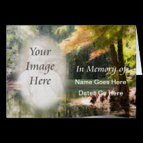 In Memoriam Notification Card cards