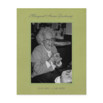 In Memoriam Remembrance Death Notice Photo Personalized Flyer
