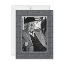 In Memoriam Remembrance Death Notice Photo Invites