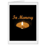 In Memory Candle Glow Greeting Card