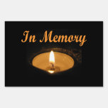 In Memory Candle Glow Lawn Sign