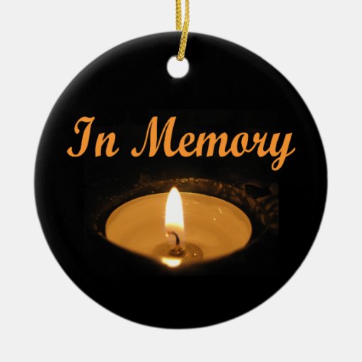 In Memory Candle Glow Ornament