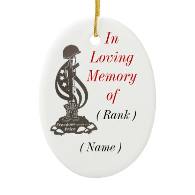 In Memory Christmas Ornament