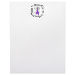 In Memory Hero Alzheimer’s Disease Angel Wings Customized Letterhead