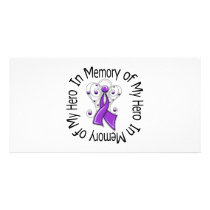 In Memory Hero Alzheimer’s Disease Angel Wings Photo Cards