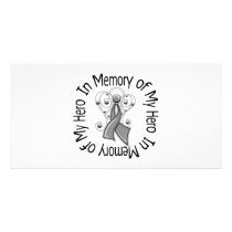 In Memory Hero Parkinson's Disease Angel Wings Photo Cards