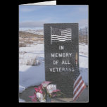 In Memory of All Veterans cards