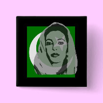 In Memory of Benizir Bhutto buttons
