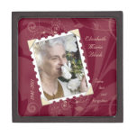 In Memory of Bereavement Floral Photo Gift Box Premium Gift Box