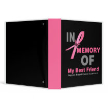 In Memory of My Best Friend Breast Cancer Album binders