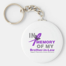 In Memory of My Brother-in-Law Pancreatic Cancer Key Chain