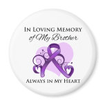 In Memory of My Brother - Pancreatic Cancer Fridge Magnets