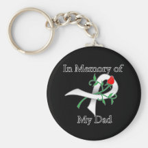 In Memory of My Dad - Lung Cancer Key Chain