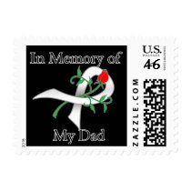 In Memory of My Dad - Lung Cancer Postage Stamps
