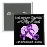 In Memory of My Dad - Pancreatic Cancer Pinback Button