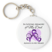 In Memory of My Dad - Pancreatic Cancer Keychains