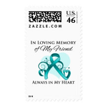 In Memory of My Friend - Ovarian Cancer Postage Stamps