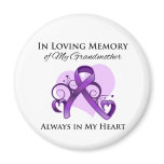 In Memory of My Grandmother - Pancreatic Cancer Magnet
