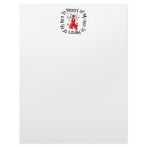 In Memory of My Hero AIDS Angel Wings Letterhead Template