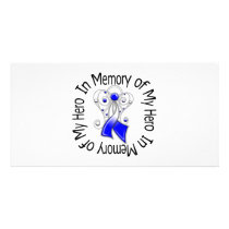 In Memory of My Hero ALS Angel Wings photo cards