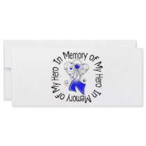 In Memory of My Hero ALS Angel Wings Rack Card Template