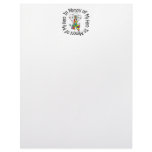 In Memory of My Hero Autism Angel Wings Letterhead