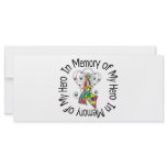 In Memory of My Hero Autism Angel Wings Rack Card Template