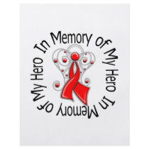 In Memory of My Hero Blood Cancer Angel Wings Flyers